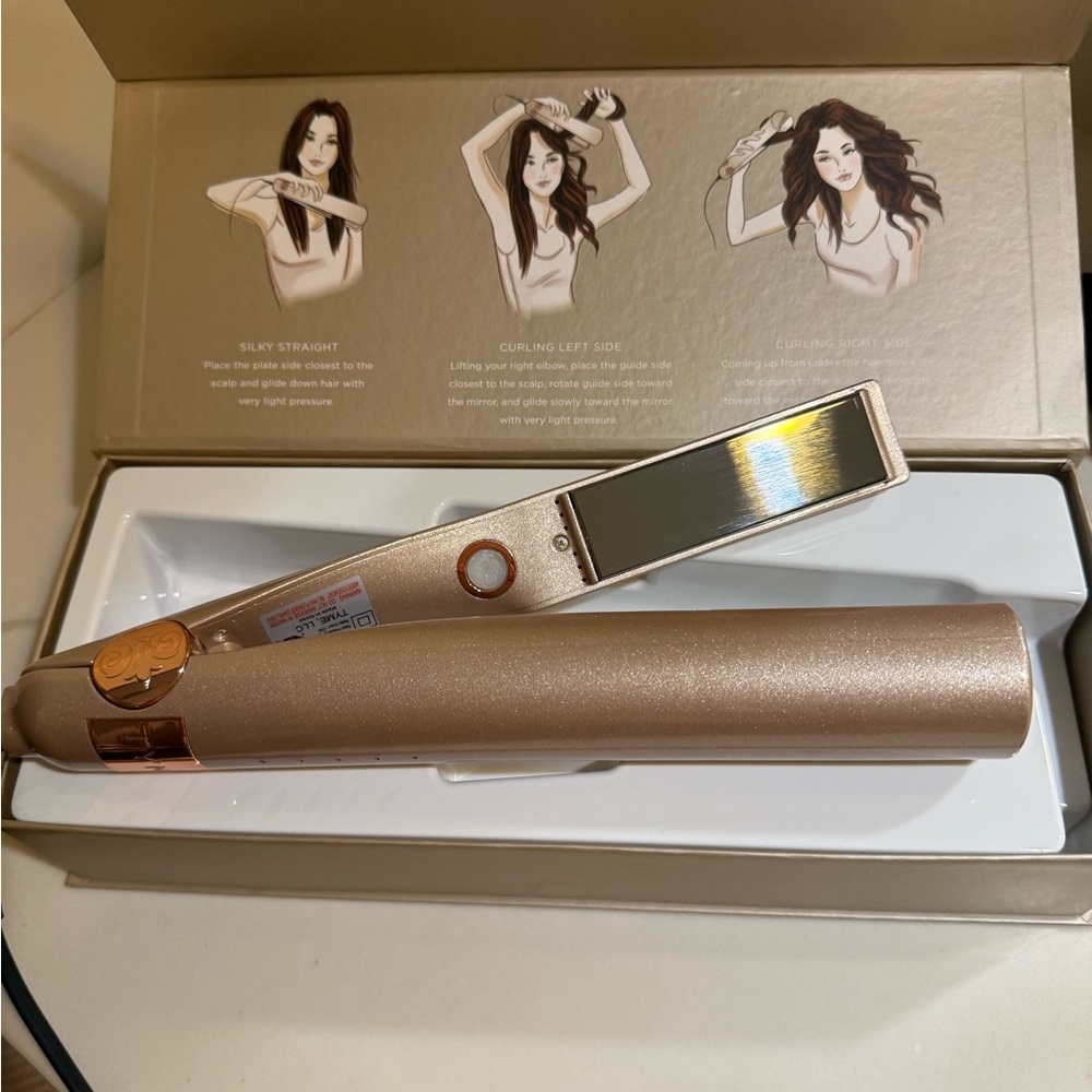 TYME 2 in 1 hair straightener and curling iron